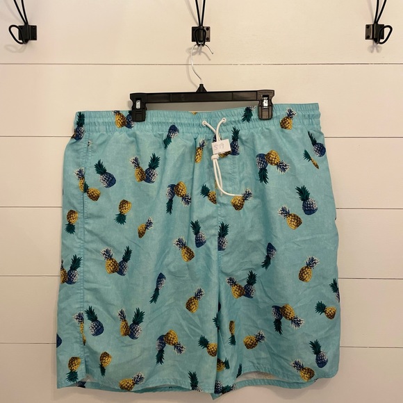 Old Navy Swim Old Navy Greenpineapple Xxl Mens Swim Shorts Poshmark